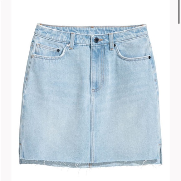 H&M Light Blue Mini Skirt - Picture 1 of 4